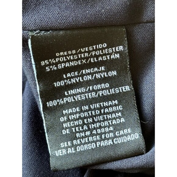 R&M Women’s Sequined Lace Cape Dress Size 16 Blue MOB Evening Holiday Glam - Picture 8 of 11